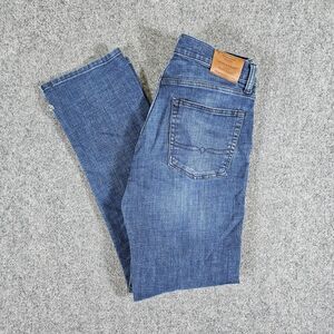 Lucky Brand 221 Straight Denim Jeans Blue Men's Tagged 34x34 Actual 32x32 Flawed